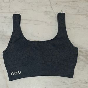 NEU Apparel Dark Grey Sports Bra Size XS/S